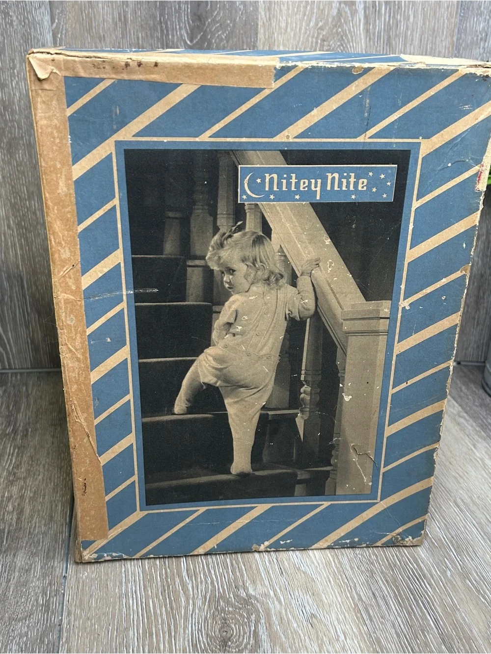 Vintage Nitey Nite Sleepwear Box Nursery Decor